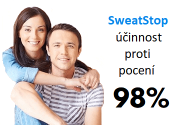 sweatstop účinnost proti pocení 98%