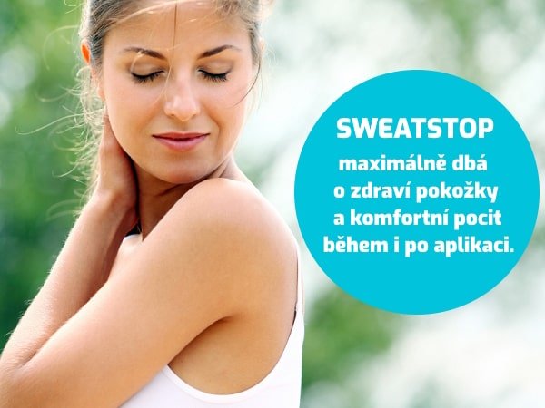sweatstop duo pro ženy maximálně dbá o zdraví pokožky a komfortní pocit během i po aplikaci